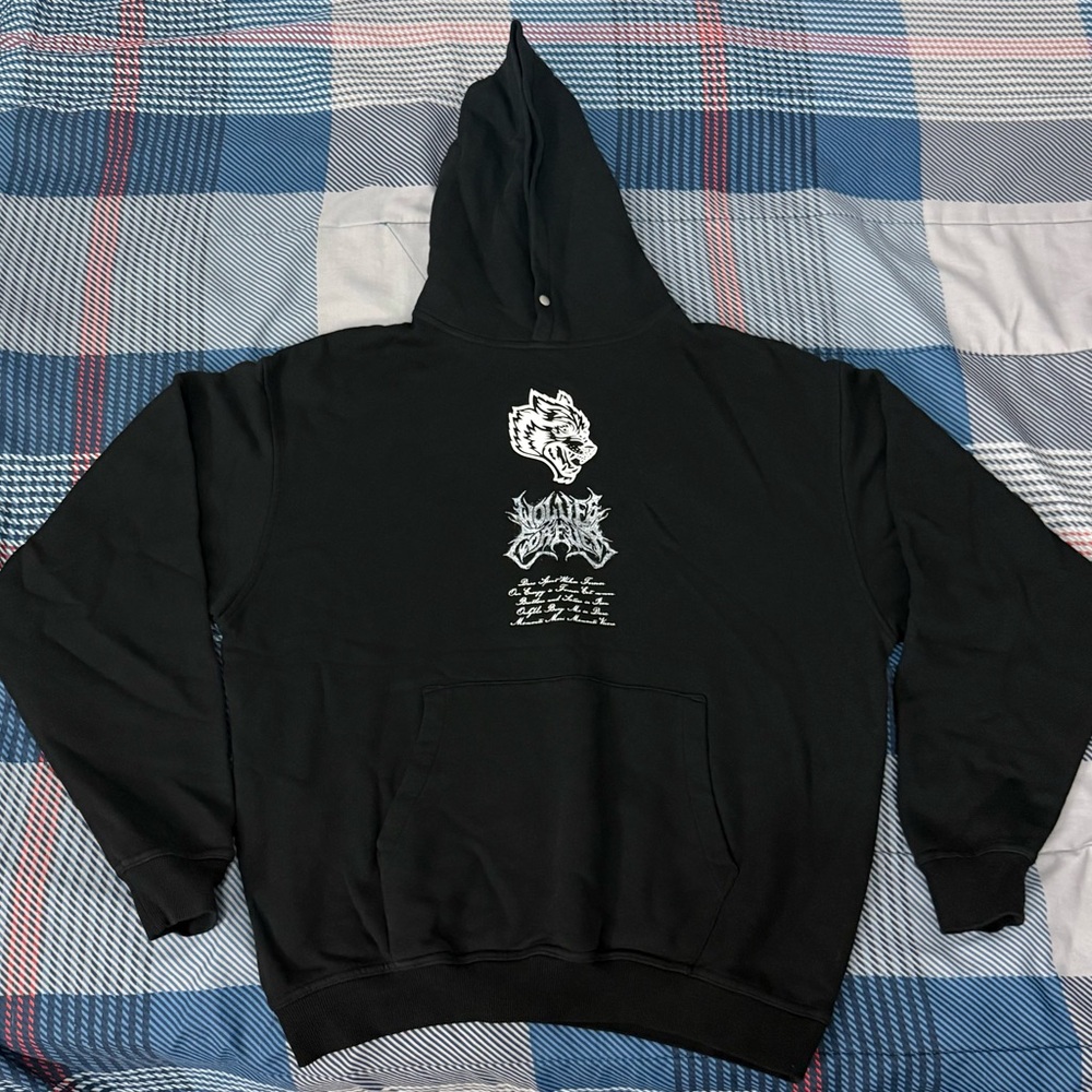 Darc Sport Metal WLVS FRVR Pierce Hoodie – Size M